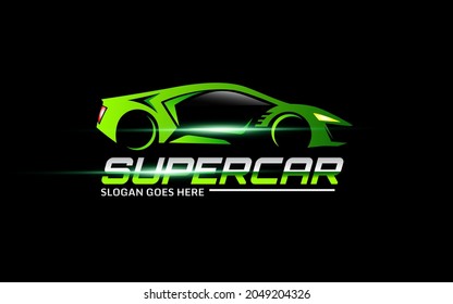 Super Car Vector Logo Template