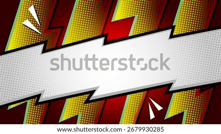 Super Cartoon Abstract Background comic book with gradient color and halftone effect. Pop art comic background for banner, poster event, sale, web