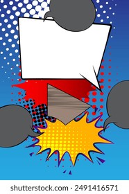 Super Cartoon Background, comic book abstract backdrop. Retro vector comics pop art illustration design.