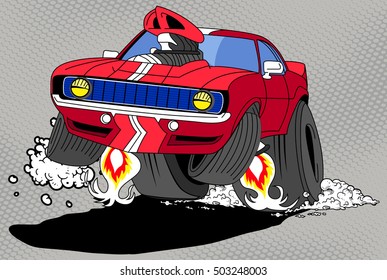 Red Color Sport Car Vector Illustration Stock Vector (Royalty Free ...