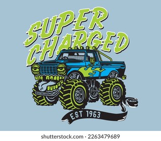 Super Charged 4x4 off road truck design