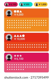 Ilustración vectorial de Super Chat – Donación y monetización de transmisión en vivo