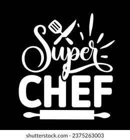 Super chef - Apron design svg