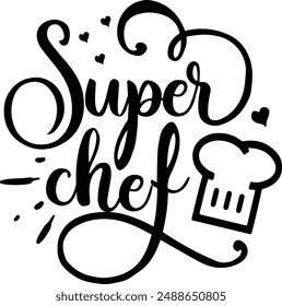 Super chef funny apron design