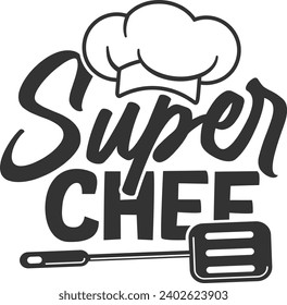 Super Chef - Funny Kitchen Apron Design