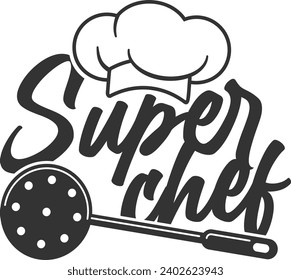 Super Chef - Funny Kitchen Apron Design