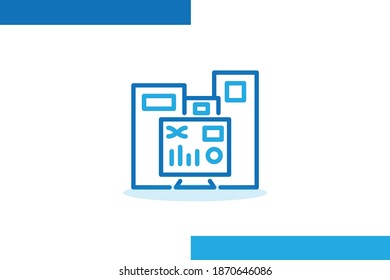 Super Computer Icon, Devices Flat Line Icons Set Vector Illustrations. Computer Accessories Outline Minimal Signs For Electronic Store. Pixel Perfect