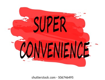 super convenience vector card