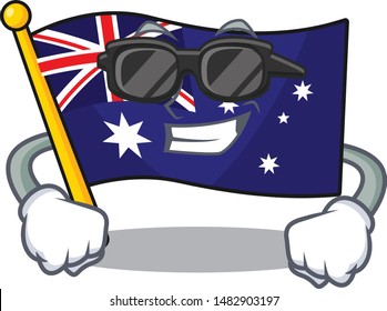 Super cool australian cartoon flag kept in cupboard