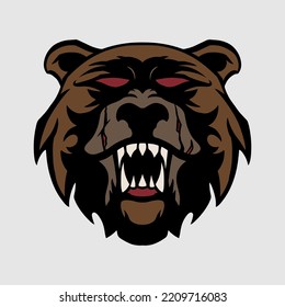 Super cool bear icon. Cute and fun t-shirts for children or teenagers clothes. super cute bear character