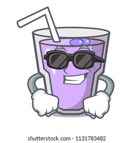 Super cool berry smoothie character cartoon