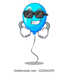 Super cool blue balloon character on the rope