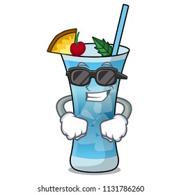 Super cool blue hawaii character cartoon
