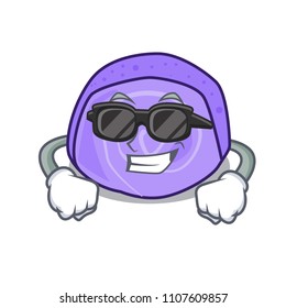 Super cool blueberry roll cake character cartoon