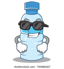 Super cool bottle character cartoon style