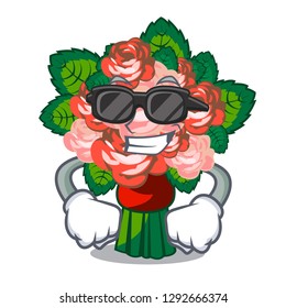 Super cool bouquets flower on the character shape