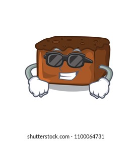 Super cool brownies character cartoon style