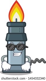 Super cool bunsen burner in the mascot shape