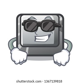 Super cool button C in the mascot shape