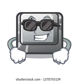 Super cool button I in the character shape