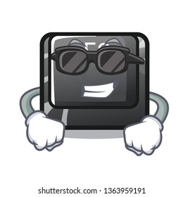 Super cool button f8 isolated with the cartoon