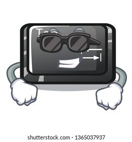 Super cool button tab in the shape cartoon