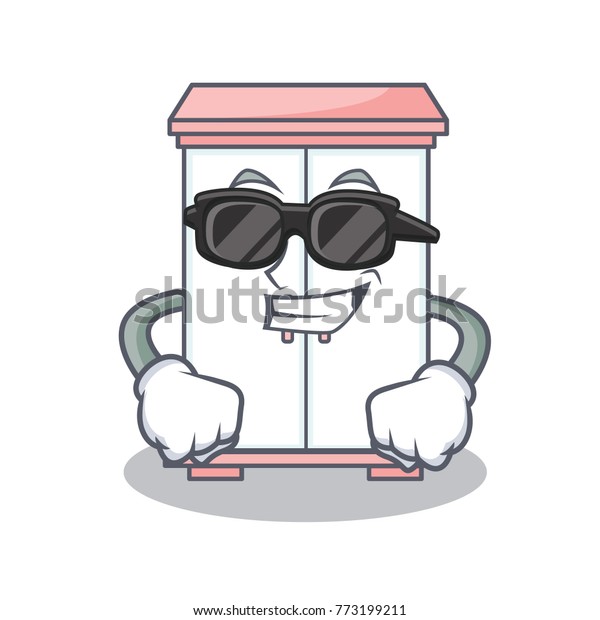 Super Cool Cabinet Character Cartoon Style Stock Image Download Now