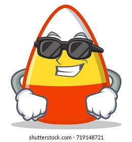 Super cool candy corn character cartoon