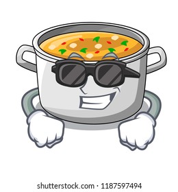 Super cool cartoon chicken soup pot for dinner
