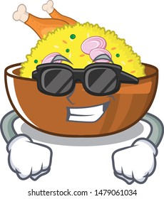 Super cool chicken biryani cooked in character skillet