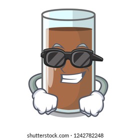 Super cool chocolate milk the containing nutrition character