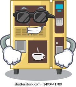 Super cool coffee vending machine with cartoon shape