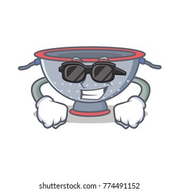 Super cool colander utensil character cartoon