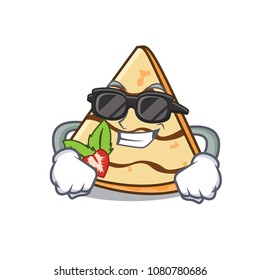 Super cool crepe character cartoon style