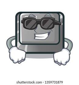 Super cool ctrl button isolated in the mascot