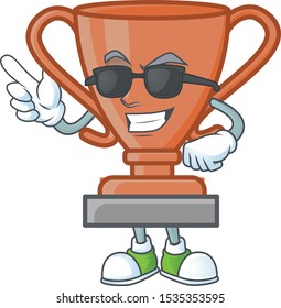 Super cool cup bronze trophy for win collection.