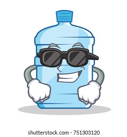 Super cool gallon character cartoon style