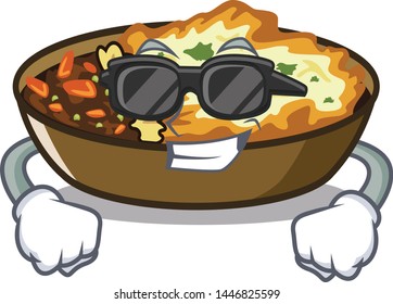 Super cool gratin isolated with in the cartoon
