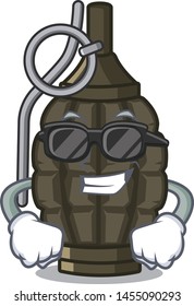 Super cool grenade in the a mascot shape