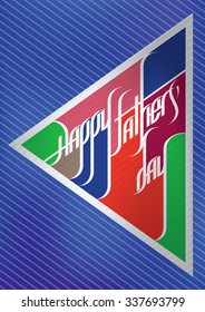 A Super Cool "Happy Father's Day" Digital Calligraphy Card