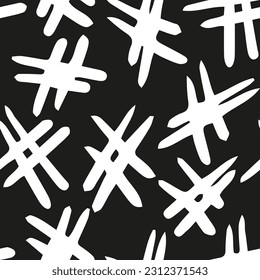 super cool hashtag pattern. Black and white pattern in vector.
