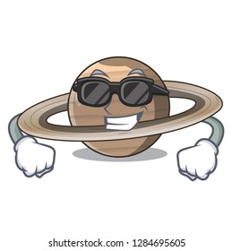 Super cool image of planet saturn in character
