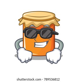 Super cool jam character cartoon style