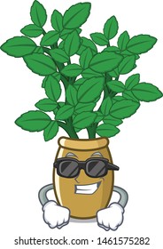 Super cool lemon balm in a mascot pot