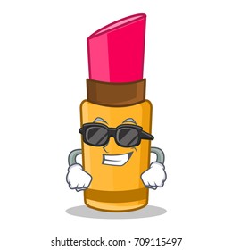 Super cool lipstick character cartoon style