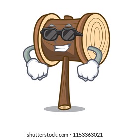 Super cool mallet character cartoon style