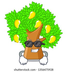 Super cool mango tree in the cartoon shape