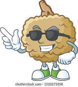 Super cool marolo character mascot on white background