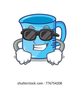 Super cool measuring cup character cartoon