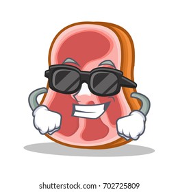 Super cool meat character cartoon food